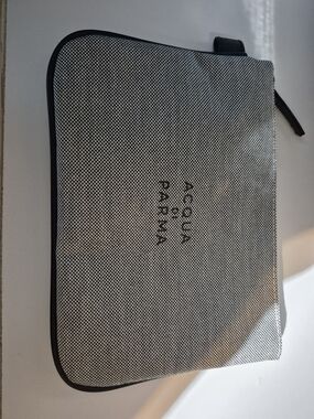 Acqua di Parma  Gray Textured Travel Pouch